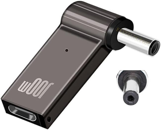 USB C to for Asus Laptop Charging Adapter Female Type C to Male DC 4.0 x 1.35mm Barrel Jack Plug Converter 65W or 100W PD Power Charger Connector Tip