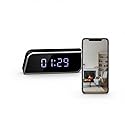 Unohoe Smart Clock Camera Multi-Functional 4K UHD Cameras with Night Vision, Support Local Storage, App Remote View, 2600mAh Battery, WiFi&AP Model