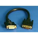 PCCABLES.COM 1-Foot DVI-D Dual Link Monitor Extension Cable - M/F