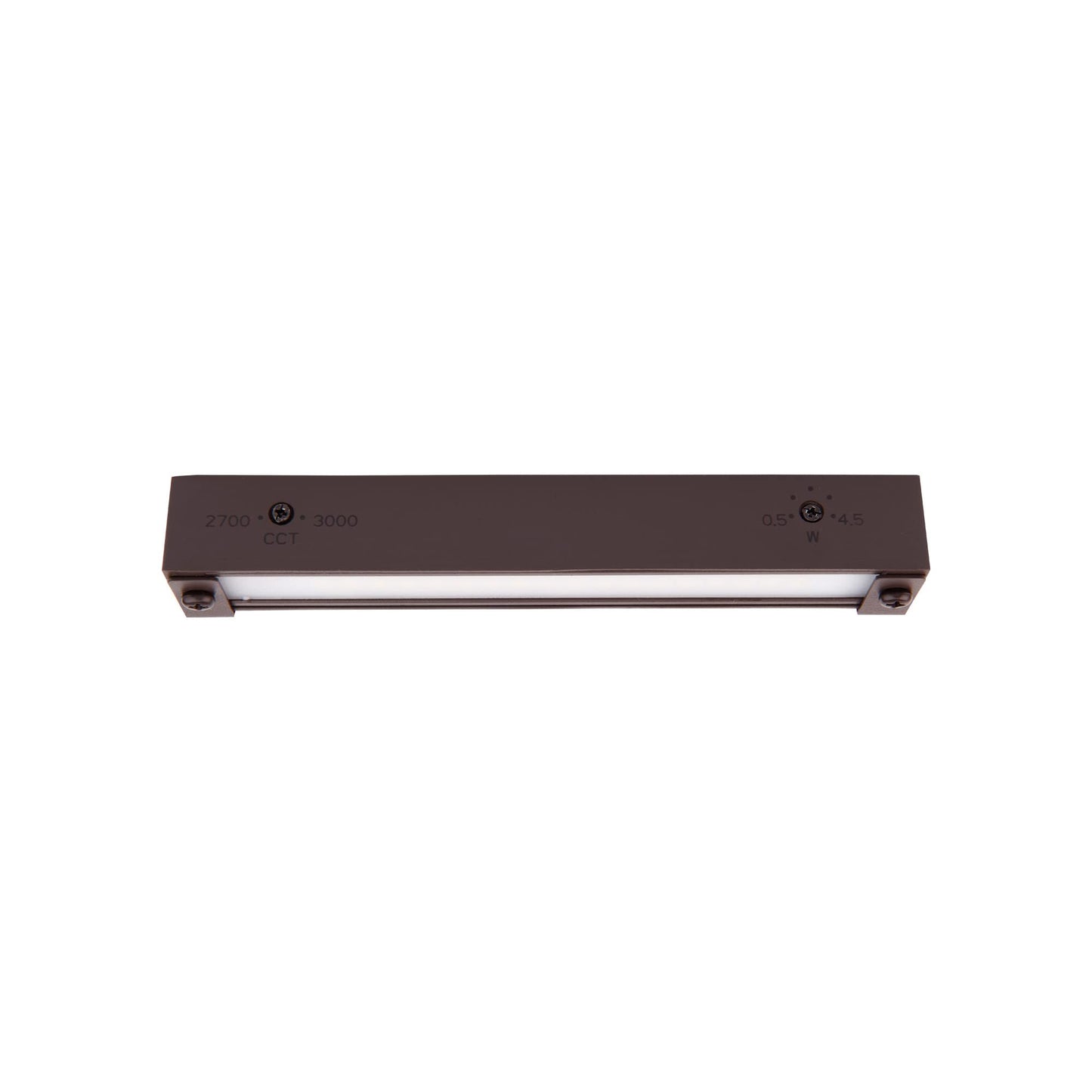 WAC Landscape Lighting, Hardscape 6in LED 12V Strip Light with Quick Release and 2-CCT 2700K-3000K in Bronze
