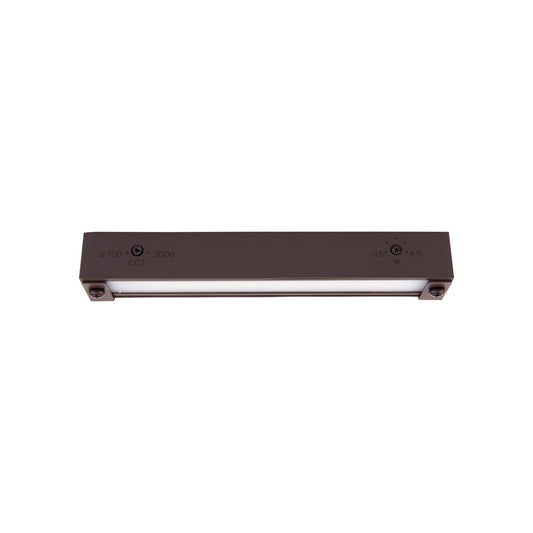 WAC Landscape Lighting, Hardscape 6in LED 12V Strip Light with Quick Release and 2-CCT 2700K-3000K in Bronze
