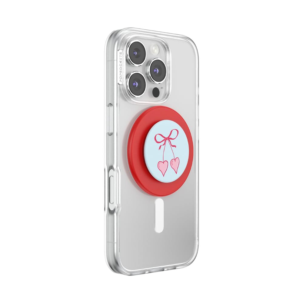 PopSockets Phone Grip for MagSafe, Magnetic Holder, Phone Stand, Heart - Simply Sweet Hearts