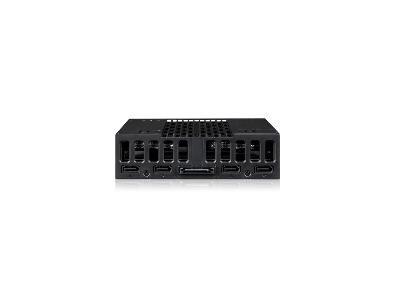 ICY DOCK 4 Bay 2.5 SAS/SATA SSD/HDD Tool Free Mobile Rack for 5.25" Bay | flexiDOCK MB024SP-B