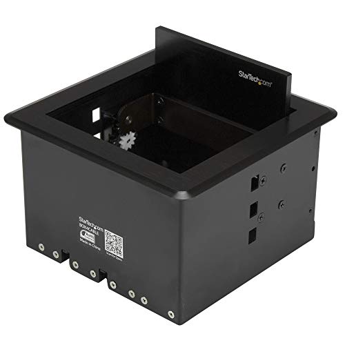 StarTech.com Conference Table Cable Management Box - Table Top - Conference Room AV - Conference Table Connectivity Box (BOX4CABLE)