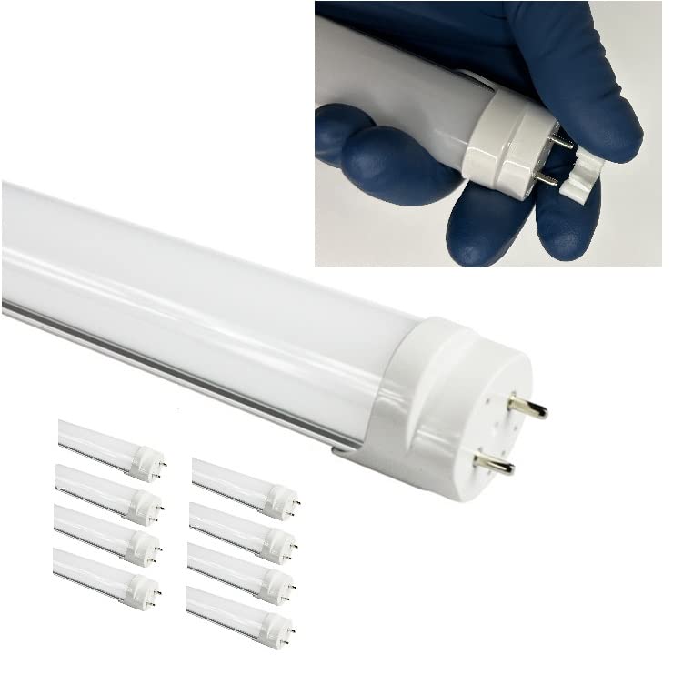 Fulight 8-Pack Type B Dimmable T8 LED Tube, 4ft, Daylight 6000K, 110-120V