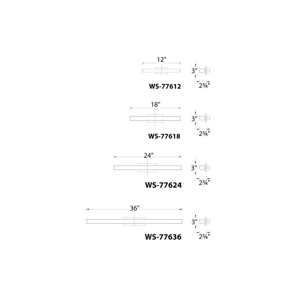 WAC Lighting WS-77612-27-AL Brink LED Bathroom Vanity & Wall Light Fixture, Brushed Aluminum