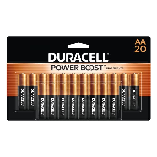 Duracell Coppertop AA Batteries with Power Boost Ingredients, 20 Count Pack Double A Battery with Long-lasting Power, Alkaline AA Battery…