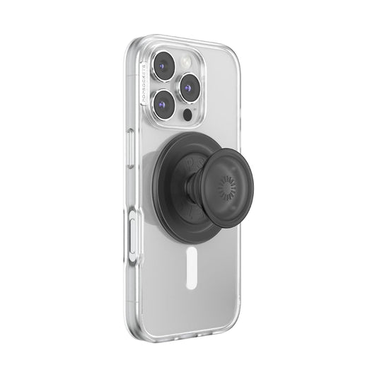 PopSockets Phone Grip for MagSafe, Magnetic Holder, Phone Stand, Black - Black Translucent