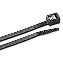 Ancor 199342 Cable Tie, Self-Cutting, 6", Black, 50pc