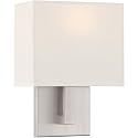 Mid Town 1 Light LED Wall Sconce - Brushed Steel