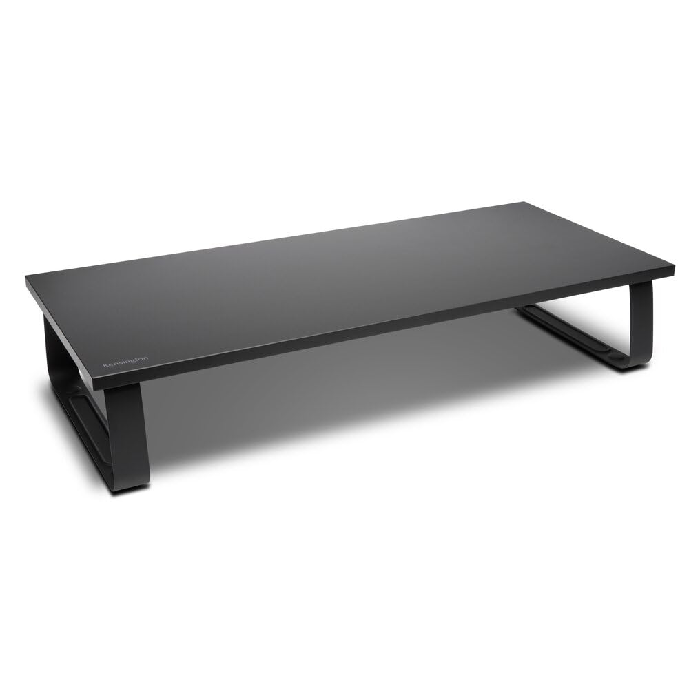 Kensington Extra Wide SmartFit Monitor Stand, Ergonomic Height Adjustable, for Monitors up to 32 Inches and MacBook M1/M2/M3/M4 (K55726WW) Black