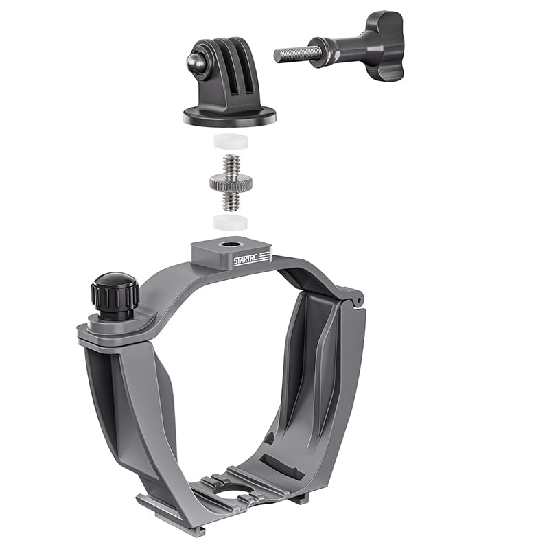 Coyktonty Camera Fixing Bracket for DJI AIR 3,Extension Mount Holder for GoPro 13 12 11 10 9 8 7/INSTA360 Series X3 X2 X/Action 4 3 2