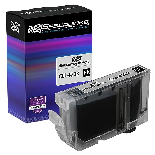 SPEEDYINKS Compatible Ink Cartridge Replacement for Canon 6384B002 CLI-42BK / CLI-42 (Black) Compatible with the Following Printer Model Canon PIXMA
