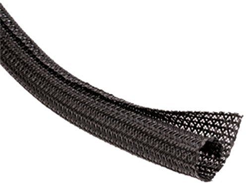 3/4" F6 Wrap-Around Braided Sleeving- 10ft- Black