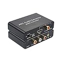 HDMI ARC Audio Extractor Pro, 192KHz DAC Converter, HDMI ARC to Optical Coaxial and Analog L/R RCA 3.5mm, Digital Optical SPDIF Coaxial to Analog