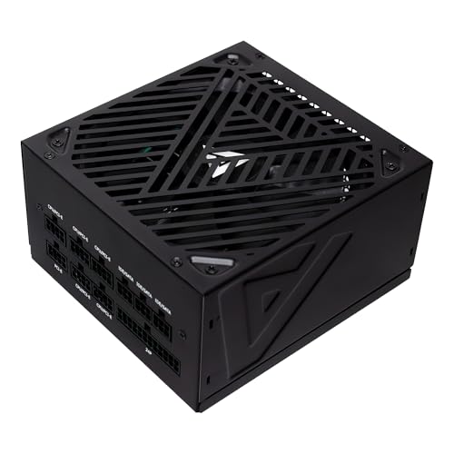 Apevia ATX-SL1000W Soul 1000W Fully Modular Power Supply ATX 3.0 & 3.1 Compatible, PCIe 5.1 12V-2x6 Connector, ATX Active PFC, DC to DC Converter