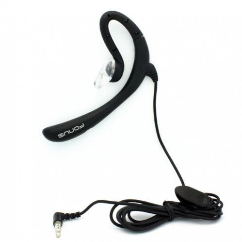 Premium Behind-The-Ear WIRED Hands-free Boom Headset MONO Headphone Single Earphone with Microphone for Verizon Kyocera Brigadier, Verizon Kyocera…