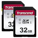 Transcend Digital Camera 32 GB Memory Card, Compatible with Canon PowerShot ELPH 180 Digital Camera Memory Card 2 x 32GB Secure Digital High Capacity