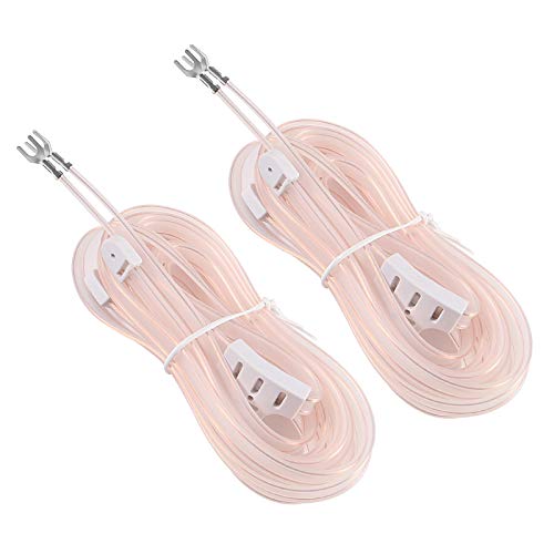 ALMOCN 2 Pack 300 Ohm FM Antenna T Shape Dipole Radio Ant with Spade Terminal for Indoor Digital HD Radio Table Top FM Radio Home Stereo Receiver AV