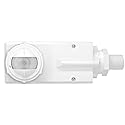Leviton External Sensor for Use with Switching or 0-10V Dimming Loads in High Bay Fixtures (8'-40' Mounting Heights), 1-Pole or 2-Pole, Mount, White