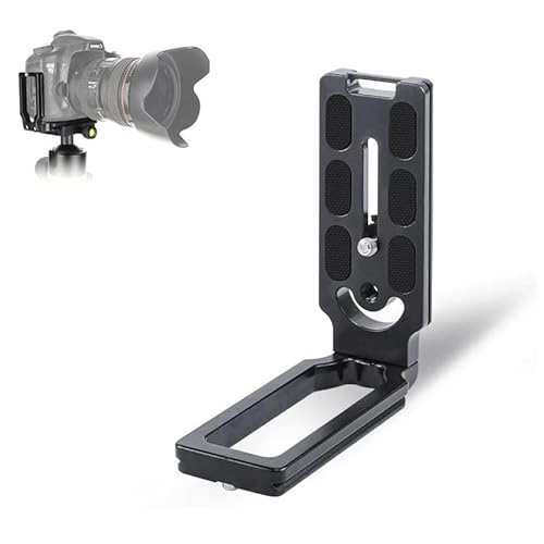 HuaerHui DSLR Camera L-Shaped Bracket Mount, Arca-Swiss Vertical Horizontal Switching Quick Release Plate for Canon Nikon Sony DJI Osmo Ronin Zhiyun