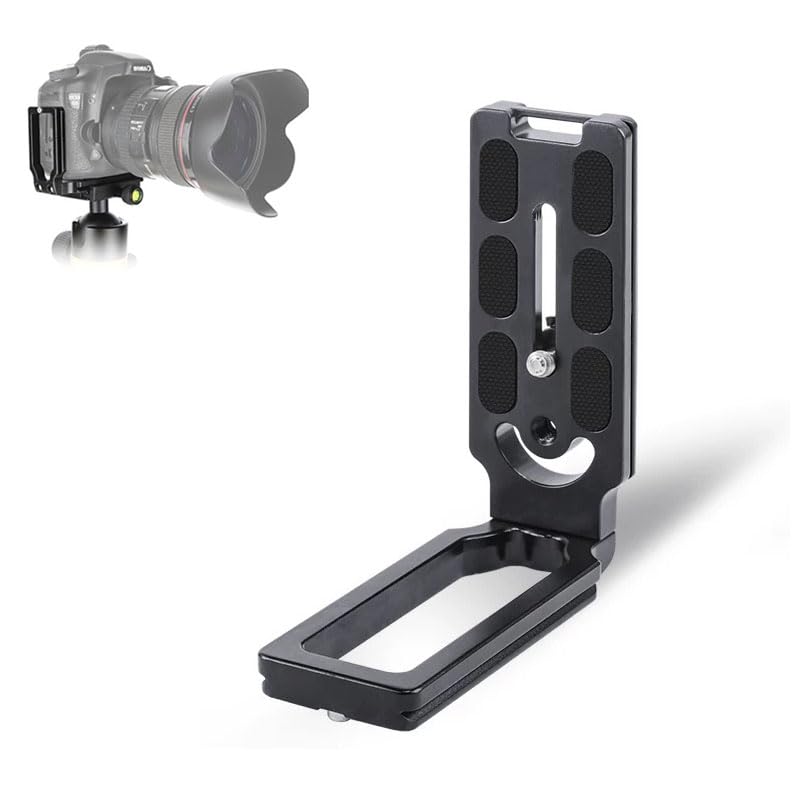 HuaerHui DSLR Camera L-Shaped Bracket Mount, Arca-Swiss Vertical Horizontal Switching Quick Release Plate for Canon Nikon Sony DJI Osmo Ronin Zhiyun