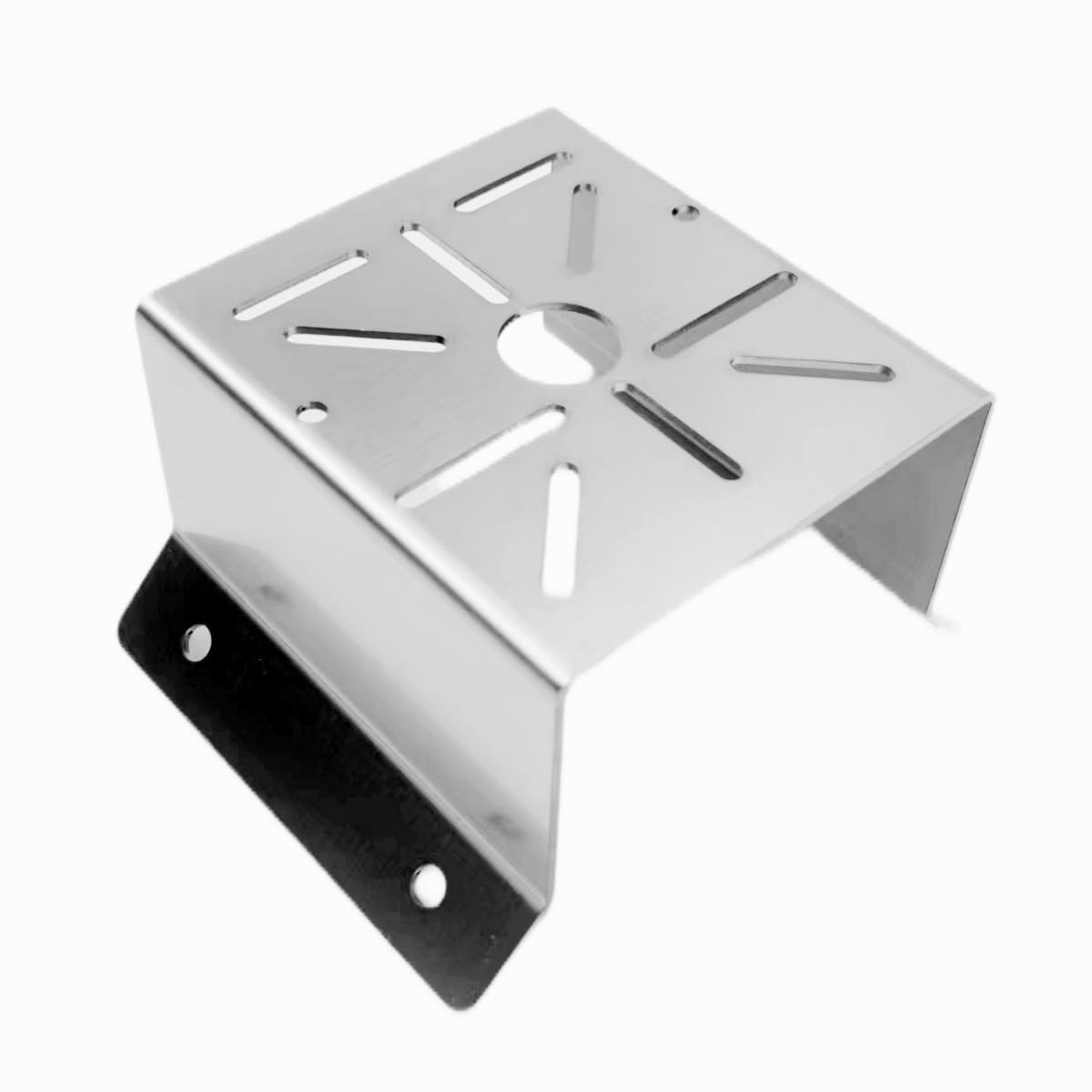 Coolotic CCTV Security Camera Corner Mount Bracket, Stainless Steel Wall Corner Adapter Mount Bracket for Universal PTZ Security Camera Mounting