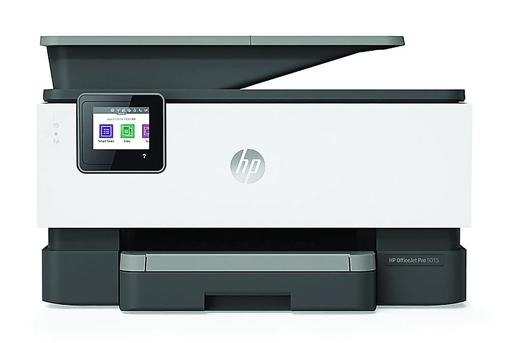 HP OfficeJet Pro 9015 All-in-One Wireless Printer, with Smart Home Office Productivity, Instant Ink, Works with Alexa (1KR42A)