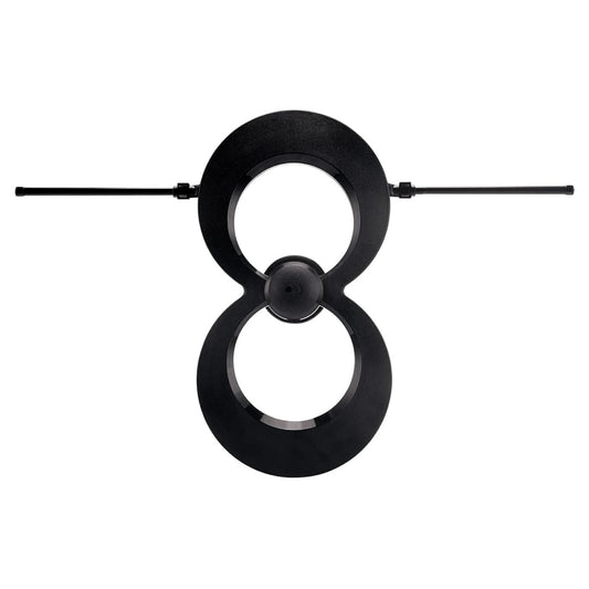 Antennas Direct ClearStream MAX-V Indoor Outdoor TV Antenna, UHF VHF Multi-Directional, 60+ Mile Range, 4K 8K UHD, NEXTGEN TV - w/Wall Bracket(Black)