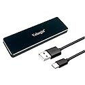 Valuegist NGFF/M.2 SATA SSD Enclosure, Aluminum External SSD Adapter/Reader for USB 3.1 (USB-C) to Key B/Key B+M Solid State Drive (Support NGFF M.2