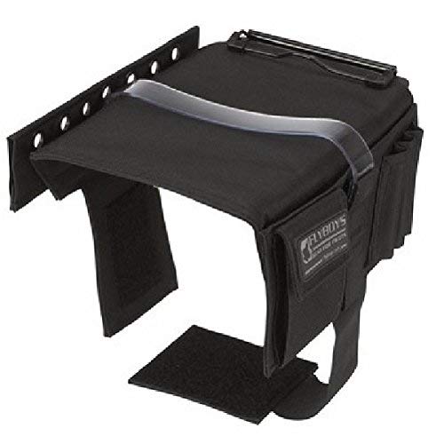 FlyBoys Classic Aviation Kneeboard, Pilot Leg Strap, Flex Clipboard, Black