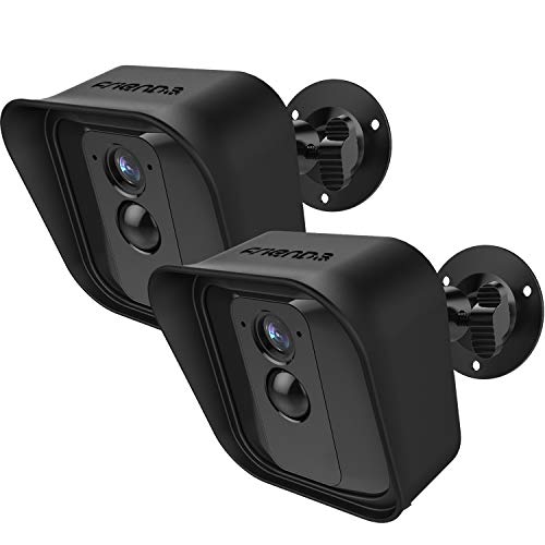 Frienda Black 360 Degree Adjustable Wall Mount Bracket and Silicone Protective Skin for Blink Xt Indoor Outdoor Security Camera(2,Black)