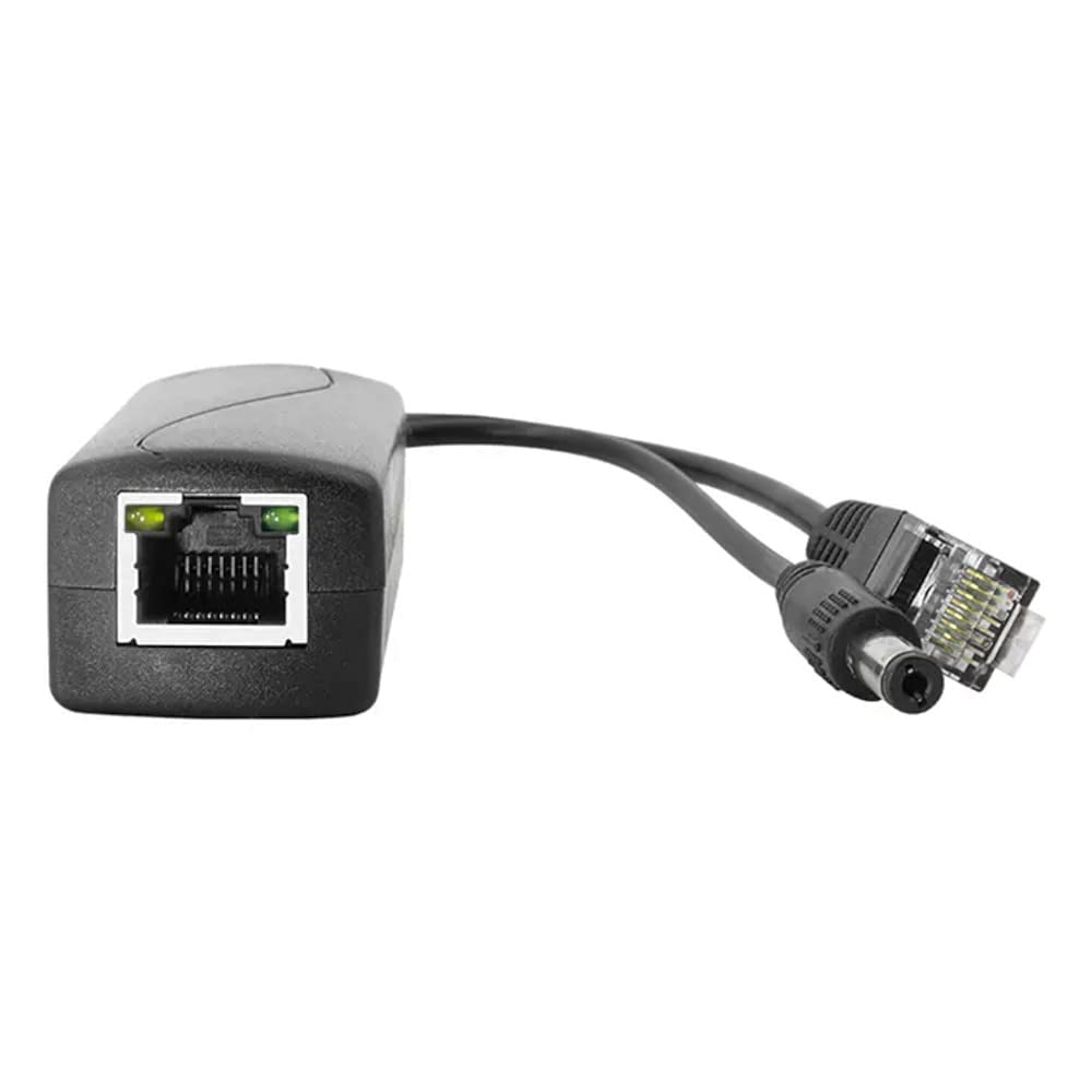 JacobsParts 48V to 12V 2A PoE Splitter Adapter IEEE 802.3af Compliant for Surveillance Security Camera, VoIP Phone, WAP, IP Cameras, Wireless AP