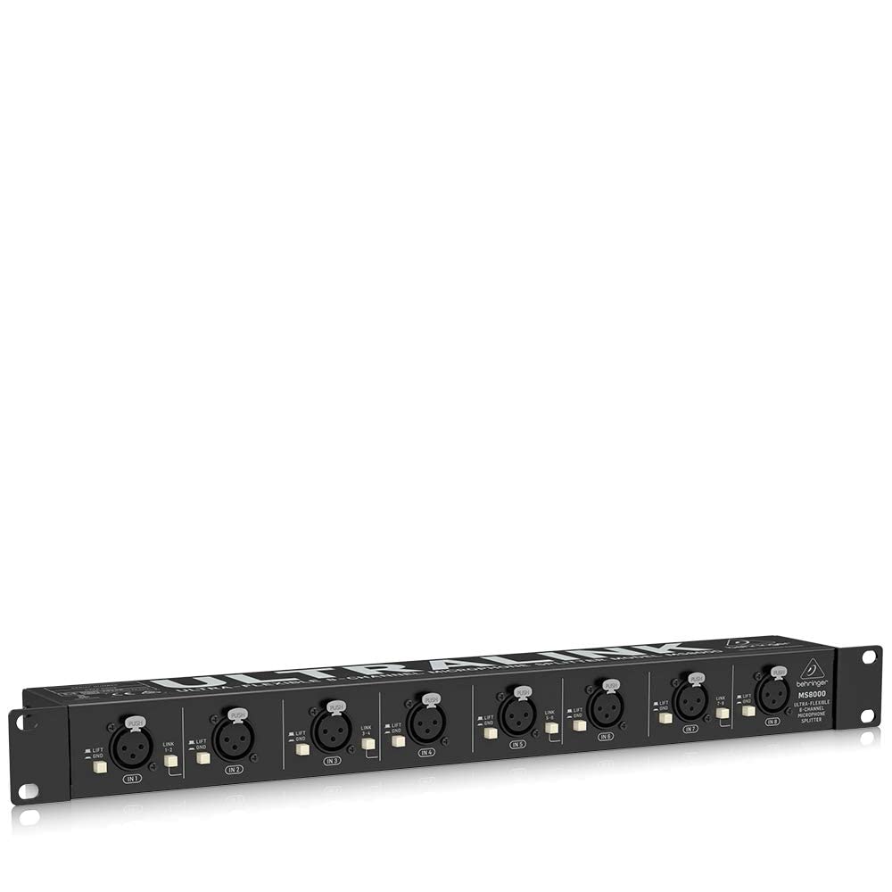 Behringer ULTRALINK MS8000 Ultra-Flexible 8 Channel Microphone Splitter