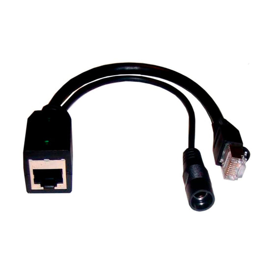 Tycon Systems POE-INJ-LED-S Passive POE Injector with Led Indicator Shielded - Black
