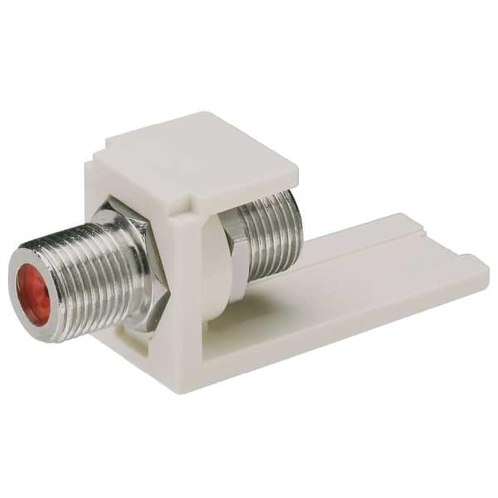 Panduit Keystone Jack,0.6875 in H,White CMFWH - 1 Each