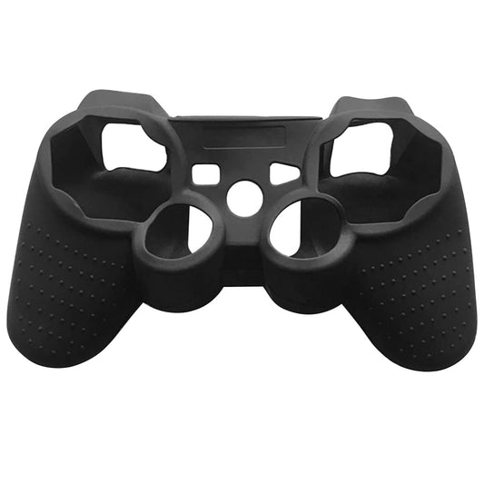 OSTENT Protective Silicone Gel Soft Skin Case Cover Pouch for Sony PlayStation PS2 PS3 Controller Color Black