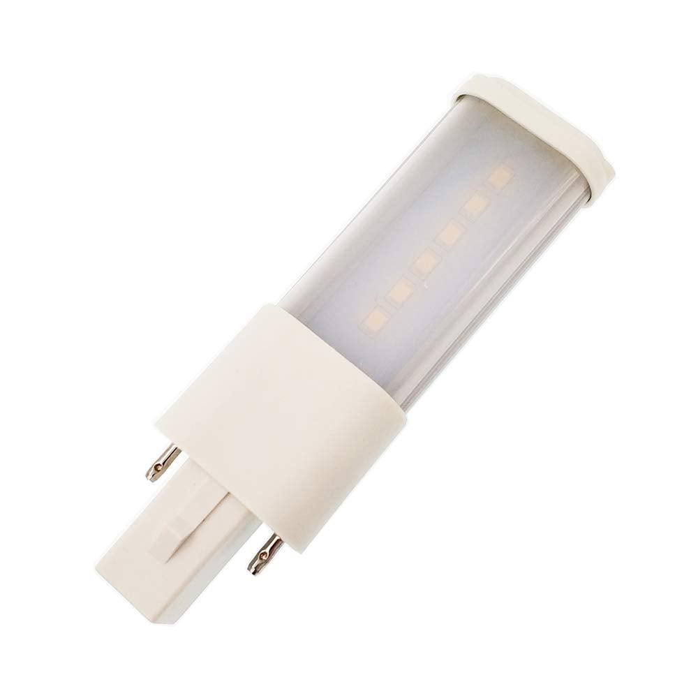 E-Simpo 3W G23 LED Bulb 2-Pin PL Retrofit Lamp CFL 5W 7W Replacement 180° View Angle PL Horizontal Recessed Down Light Bulb 85-135V AC(Need Bypass