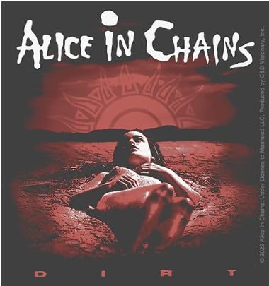 Alice in Chains Dirt Sticker, 4"X4.25", Vinyl, Glossy