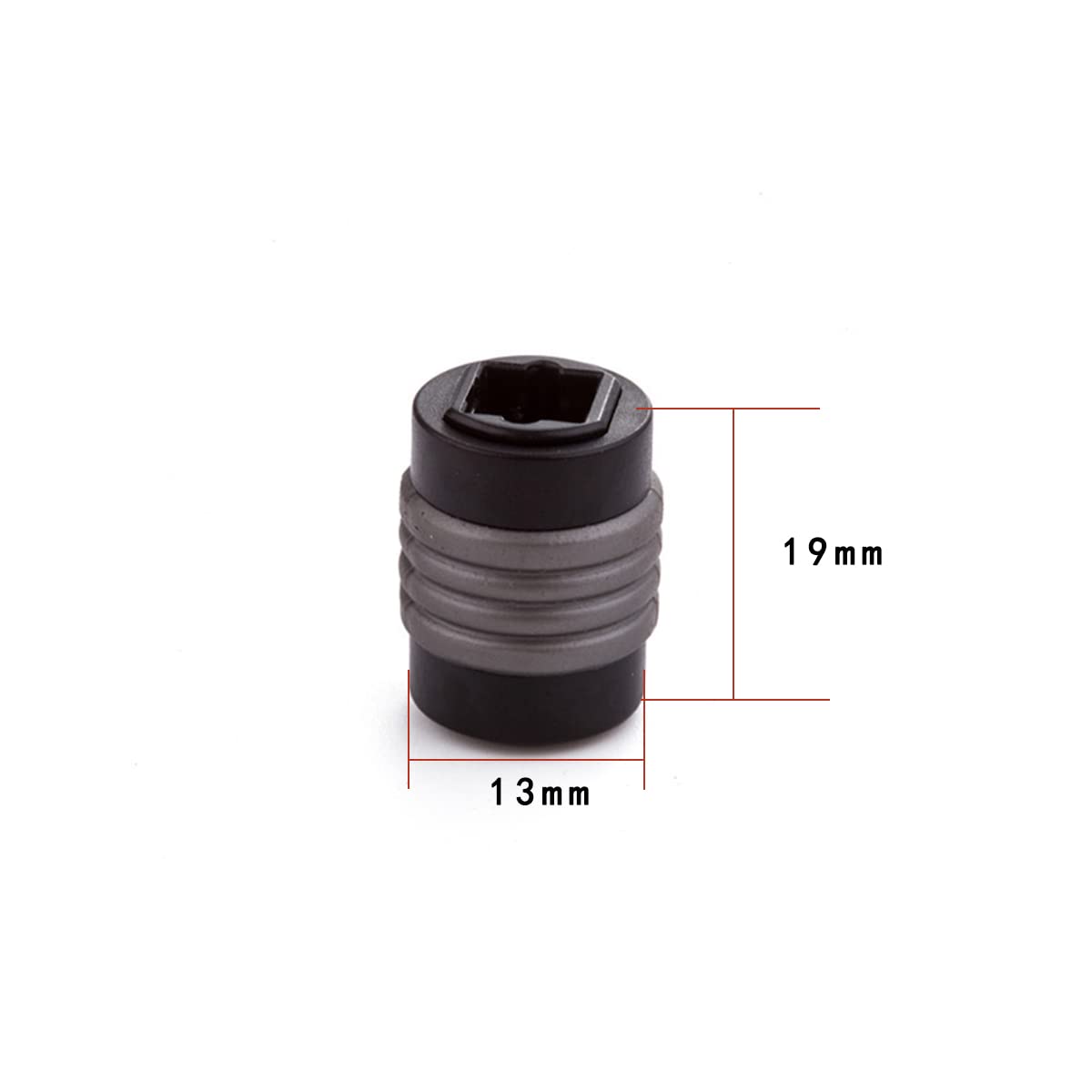 rgzhihuifz Fiber Optic Cable Extender Female to Female Optical Toslink Digital Audio Extension Adapter