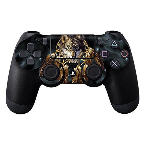 MightySkins Skin Compatible with Sony PS4 Controller - Wolf Dreams | Protective, Durable, and Unique Vinyl Decal wrap Cover | Easy to Apply, Remove