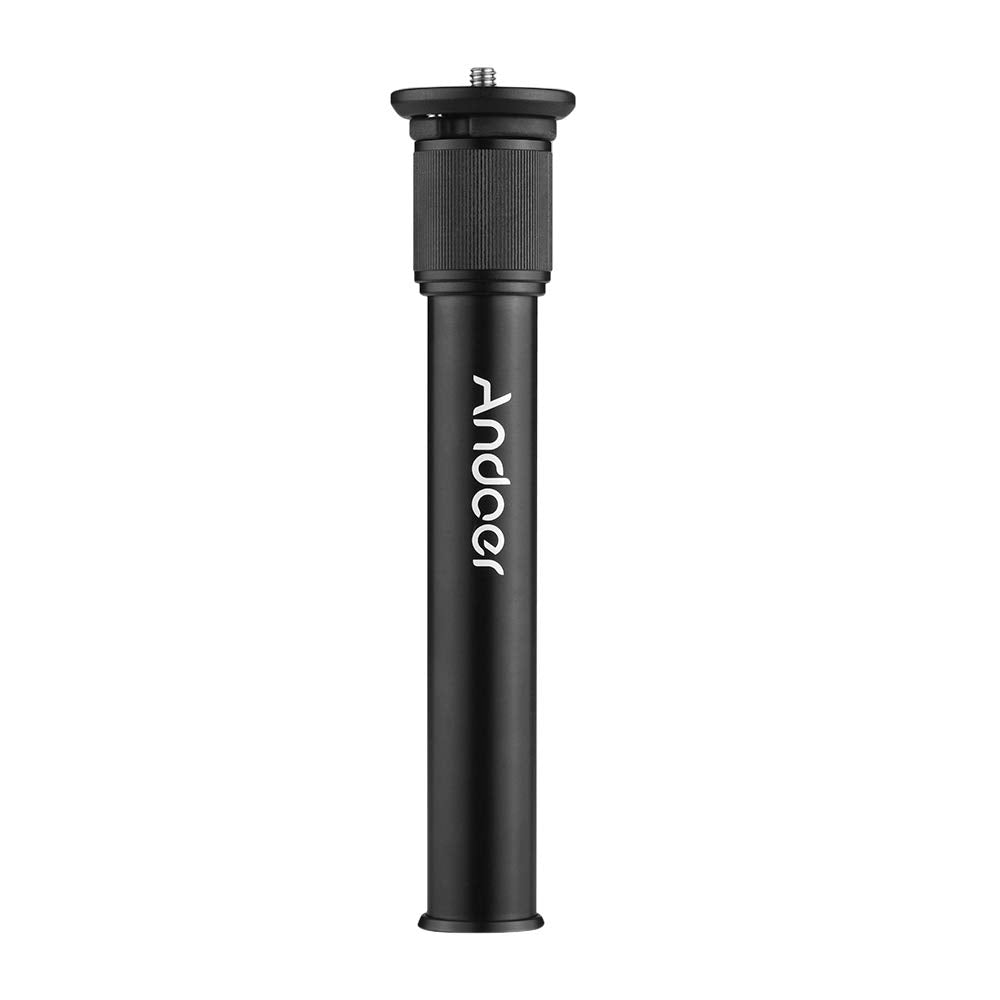 Andoer Camera Extension Pole - Extendible Tripod Center Column Shaft, Aluminum Alloy Mono Pole Extension Tube, Carbon Fibre Centre Column
