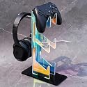 NiHome Iridescent Acrylic Multi-Tier Universal Game Controller Headset Holder Stand for PS5 Xbox ONE Switch Colorful Controller Stand Gaming