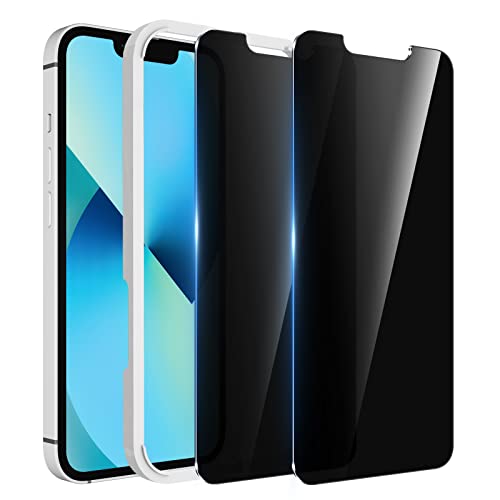 WHPXJY [2 Pack] for iPhone 13 Privacy Screen Protector Compatible with iPhone 13 Pro/14, Anti-Spy Tempered Glass Film, Touch Sensitive, No Air