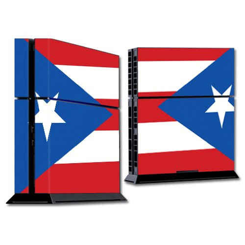 MightySkins Skin Compatible with Sony PS4 Console - Puerto Rican Flag | Protective, Durable, and Unique Vinyl Decal wrap Cover | Easy to Apply