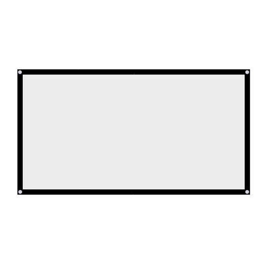 72Inch Video Projection Screen, 72in 16:9 HD Anti Crease Portable Foldable White Projector Screen 4:3 No Crease Movie Projection Screen for Outdoor