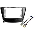 Aftermarket Radio Stereo Installation Double Din Dash Kit Mount Bezel Framing Frame Compatible with Nissan Sentra 2000-2006 with Rocksford Fosgate
