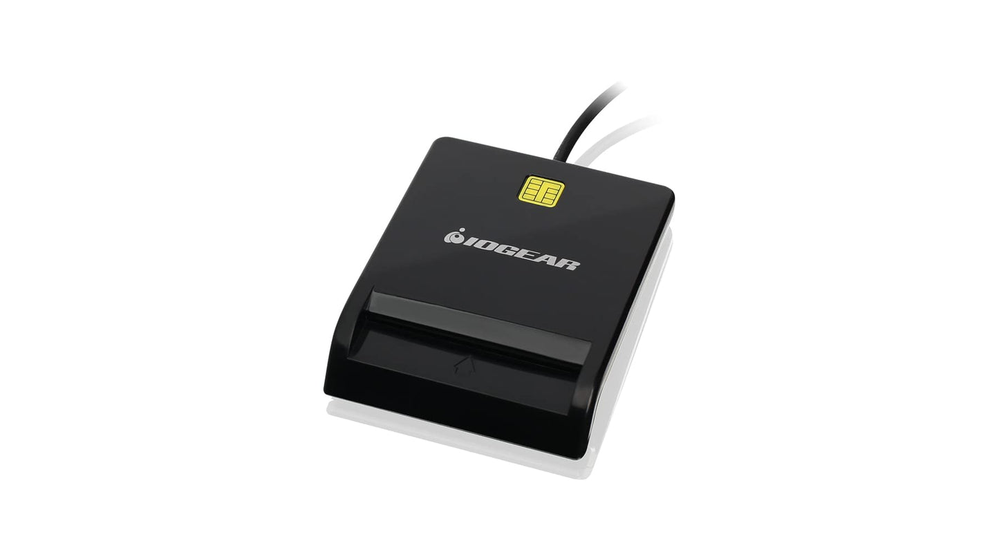 IOGEAR USB Common Access Card (CAC) Reader - EMV Level 1/ 4.1 Compliant - PC/SC version 1.0/2.0 - Class A, B, and C (5V / 3V / 1.8V) - T0, T1 Protocol