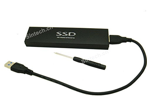Sintech USB 3.0 External Case,Compatible with 7+17Pin SSD from 2012 Year MacBook AIR(NOT FIT SSD from 2013-2017 MacBook)