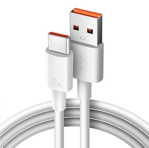 Turbo Charge Cable for Xiaomi. USB Cable 6A Fast Charging 120W Max, USB C Cable Data Transfer 480 Mbps for Android. USB C Cable 67W 6A for Mi 11